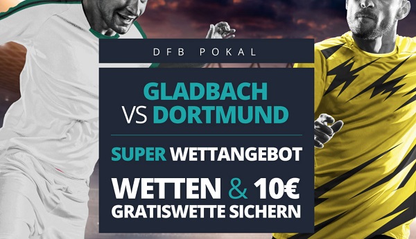borussia derby gladbach dortmund bvb fohlen dfb pokal novibet angebot wette