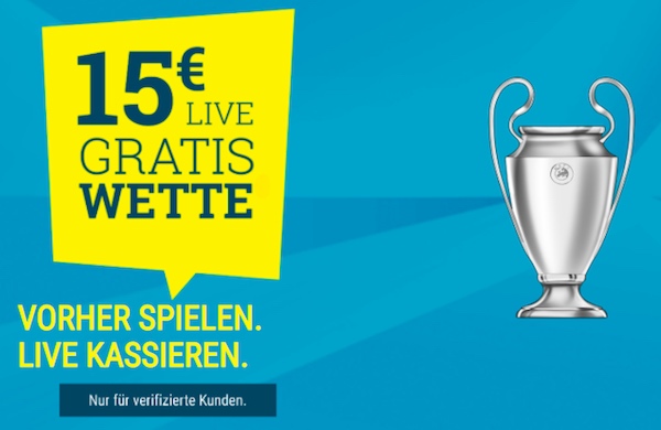 Real vs Chelsea 15 Euro gratis bei Sportwetten.de