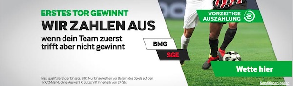 Erstes Tor gewinnt bei Gladbach - Frankfurt