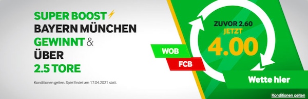 Wolfsburg Bayern Betway Boost