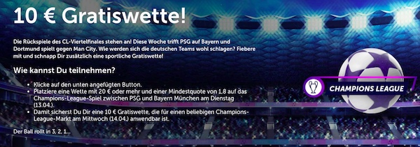 Champions League Comeon PSG vs FCB