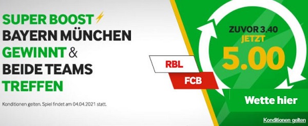 leipzig bayern betway promo odds boost quote bundesliga wette