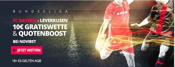 Novibet Wettpromo zu Bayern München - Bayer Leverkusen