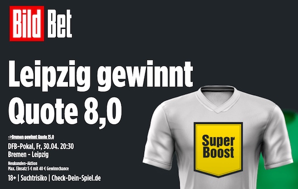 Quote 8 auf RB Leipzig DFB Pokal Bildbet