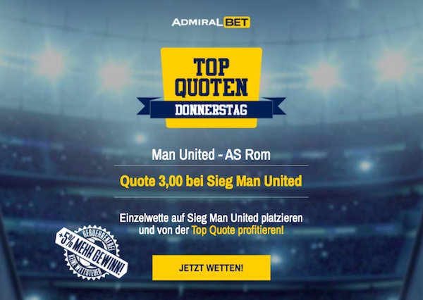 Sieg ManUtd vs Rom EL ADMIRALbet