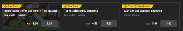 price boost combi wette champions league real liverpool quoten