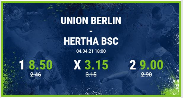union berlin hertha bsc berliner derby bundesliga wette quote angebot bet at home