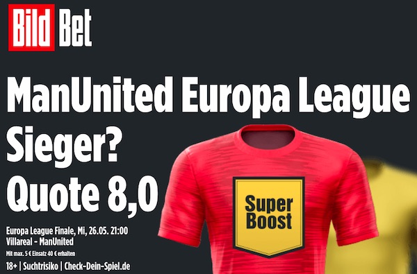 Quotenpush von Bildbet zum Endspiel der Europa League
