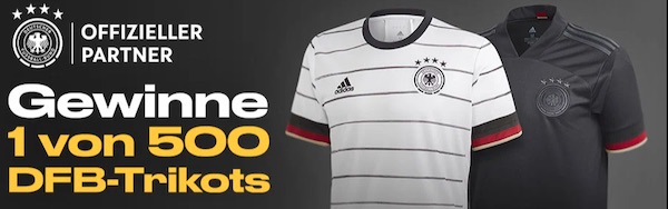 Sicher dir bei Bwin eines von 500 DFB Trikots!