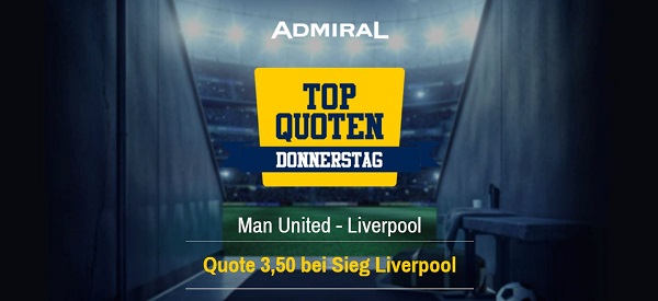 manchester united fc liverpool fc premier league wette quotenboost admiralbet admiral