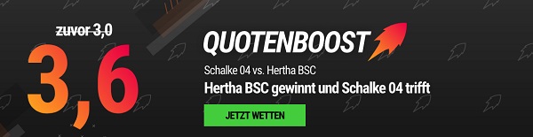 schalke hertha bundesliga odds boost angebot quote wette