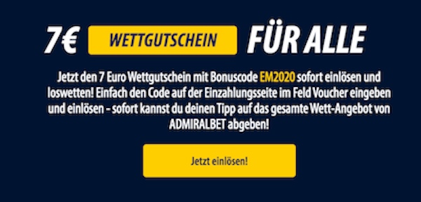ADMIRALbet EM 7 Euro