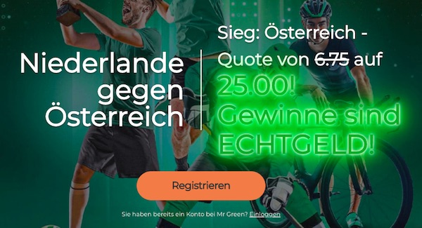 Mr Green Austria Niederlande