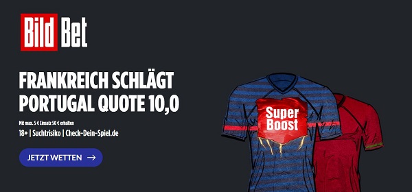 frankreich portugal sieg wette bildbet quotenboost