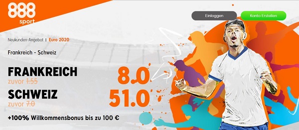 Top Quoten Frankreich Schweiz Odds Boost 888sport Angebot Wette