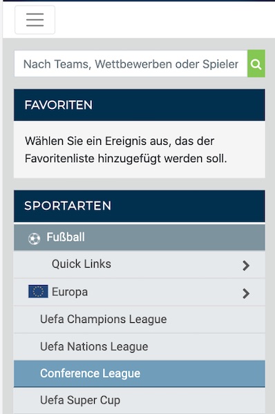 Mobiles Wetten bei Happybet