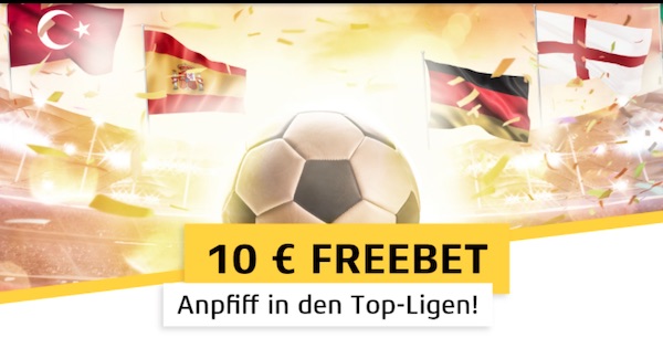 Staube bei Merkur Sports eine 10€ Freiwette ab