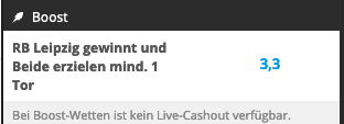 betway boost rb leipzig vfb stuttgart bundesliga quotenboost