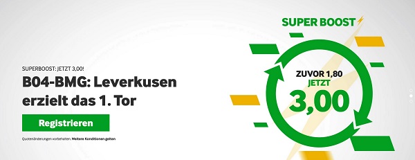 betway super boost leverkusen gladbach bundesliga wette erstes tor