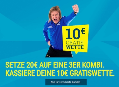 Kombi Bonus 10 Euro Sportwetten.de