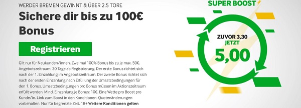 nordderby hsv werder betway promo super boost wette