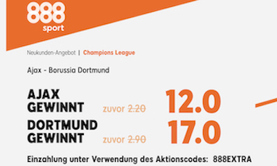 Ajax Amsterdam Borussia Dortmund 888sport