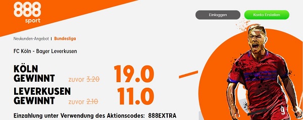 888sport wette quotenboost bundesliga koeln leverkusen odds boost wette