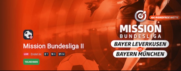 Betano Mission Leverkusen Bayern risikofreie Wette
