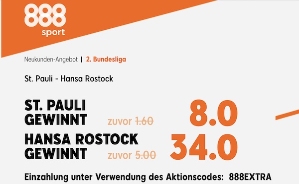 888sport Boost Pauli Rostock