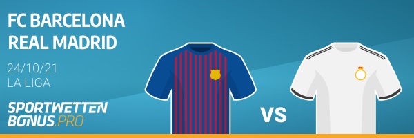 barcelona real primera division wette el clasico quoten