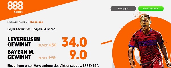 leverkusen quotenboost bayern bundesliga spitzenduell top quoten 888sport