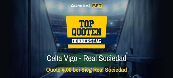 top quoten donnerstag primera division spanien vigo sociedad quotenboost
