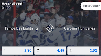 Betano Tampa Bay vs Carolina