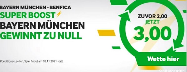betway superboost quotenboost angebot cl wette bayern benfica sieg odds boost