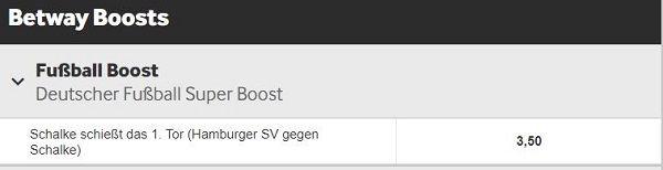 superboost betway erster torerfolg schalke bei hsv