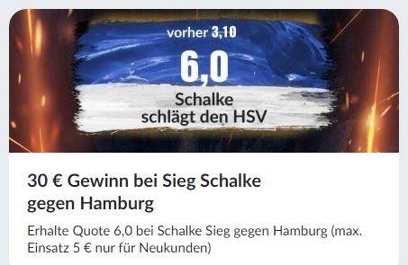 hsv schalke zweite bundesliga bildbet odds boost wette
