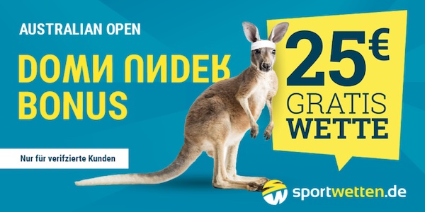 Sportwetten.de Australian Open 25 Euro