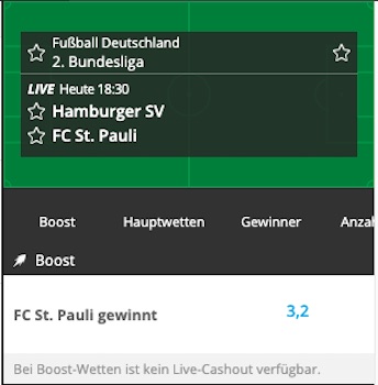 erhöhte Neo.bet Quoten zum Hamburger Derby