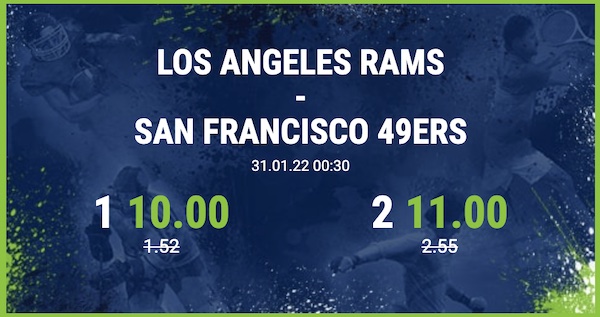 nfl rams 49ers bet at home