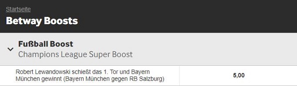 bayern salzburg champions league achtelfinale betway boost lewandowski sieg