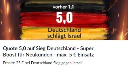 deutschland dfb team israel sieg bildbet quotenboost superboost top quote