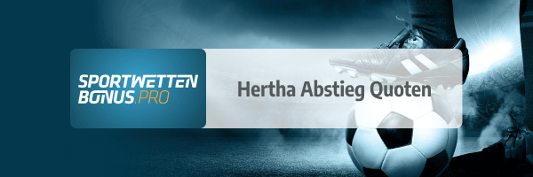 Buchmacherquoten auf einen Abstieg der Hertha