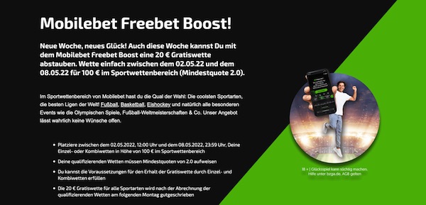 mobilebet freebet boost