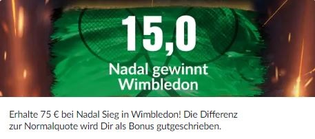 BildBet Wette Tipp Wimbledon Langzeitwette auf Nadal Sieg