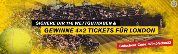 Interwetten verlost Tickets für Wimbledon mit Wett Guthaben