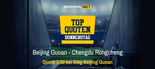 Admiralbet boostet die Siegquote für Bejing Guoan