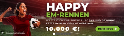 10.000 Euro warten beim EM-Rennen von HappyBet