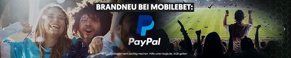 Mobilebet nimmt Paypal in seine Zahlungsmethoden auf