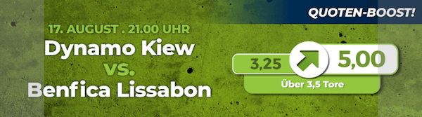 Happybet boostet eure Quoten für das Spiel zwischen Kiev und Lissabon