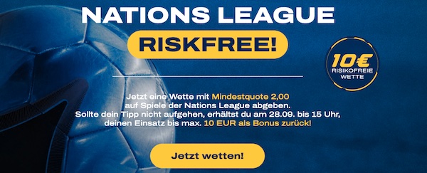 Wette bei Admiralbet ohne Risiko auf die Nations League